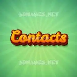 contacts in Green Rays style - 3D name wallpaper