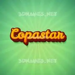 copastar in Green Rays style - 3D name wallpaper