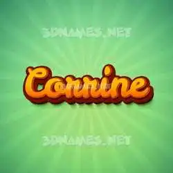 corrine in Green Rays style - 3D name wallpaper