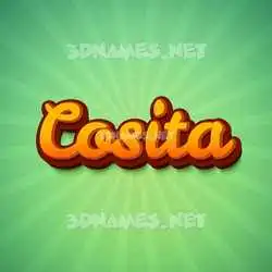 cosita in Green Rays style - 3D name wallpaper