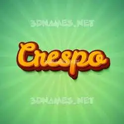 crespo in Green Rays style - 3D name wallpaper