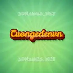 cuongedenvn in Green Rays style - 3D name wallpaper