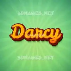 darcy in Green Rays style - 3D name wallpaper