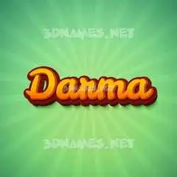 darma in Green Rays style - 3D name wallpaper