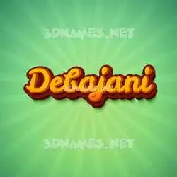 debajani in Green Rays style - 3D name wallpaper