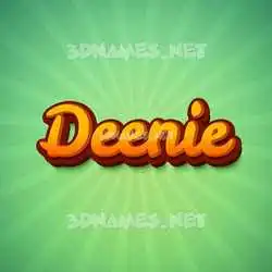 deenie in Green Rays style - 3D name wallpaper