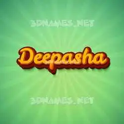 deepasha in Green Rays style - 3D name wallpaper