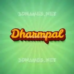 dharmpal in Green Rays style - 3D name wallpaper