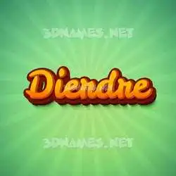 dierdre in Green Rays style - 3D name wallpaper