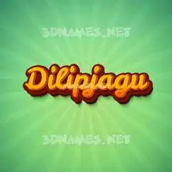 dilipjagu in Green Rays style - 3D name wallpaper