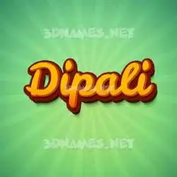 dipali in Green Rays style - 3D name wallpaper