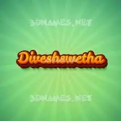 diveshswetha in Green Rays style - 3D name wallpaper