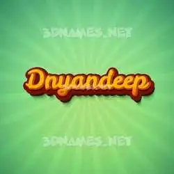 dnyandeep in Green Rays style - 3D name wallpaper