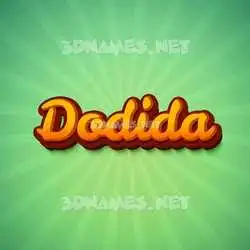 dodida in Green Rays style - 3D name wallpaper