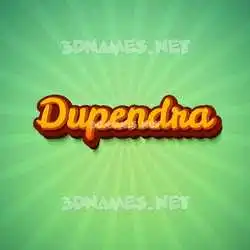 dupendra in Green Rays style - 3D name wallpaper