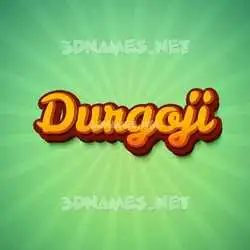 durgoji in Green Rays style - 3D name wallpaper