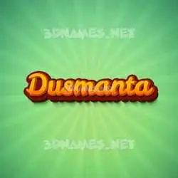 dusmanta in Green Rays style - 3D name wallpaper