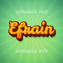 efrain in Green Rays style - 3D name wallpaper