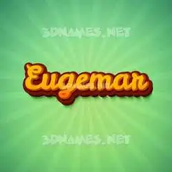 eugemar in Green Rays style - 3D name wallpaper