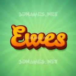 ewes in Green Rays style - 3D name wallpaper