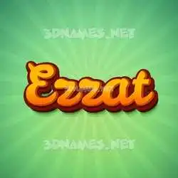 ezzat in Green Rays style - 3D name wallpaper