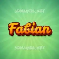 fabian in Green Rays style - 3D name wallpaper