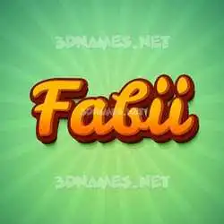 fabii in Green Rays style - 3D name wallpaper