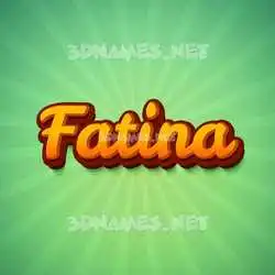 fatina in Green Rays style - 3D name wallpaper
