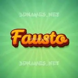 fausto in Green Rays style - 3D name wallpaper