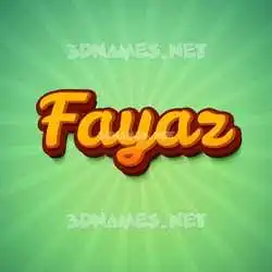 fayaz in Green Rays style - 3D name wallpaper