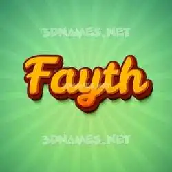 fayth in Green Rays style - 3D name wallpaper