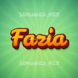 fazia in Green Rays style - 3D name wallpaper