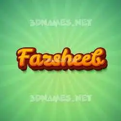 fazsheeb in Green Rays style - 3D name wallpaper