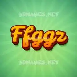 ffggz in Green Rays style - 3D name wallpaper