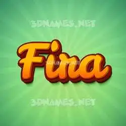 fira in Green Rays style - 3D name wallpaper