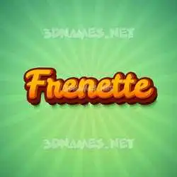 frenette in Green Rays style - 3D name wallpaper