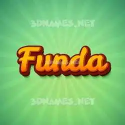 funda in Green Rays style - 3D name wallpaper