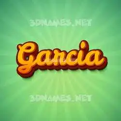 garcia in Green Rays style - 3D name wallpaper