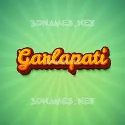 garlapati in Green Rays style - 3D name wallpaper