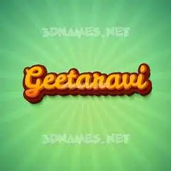 geetaravi in Green Rays style - 3D name wallpaper