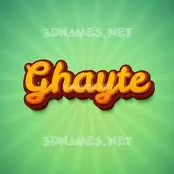 ghayte in Green Rays style - 3D name wallpaper