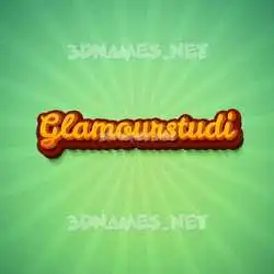 glamourstudi in Green Rays style - 3D name wallpaper