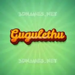 gugulethu in Green Rays style - 3D name wallpaper