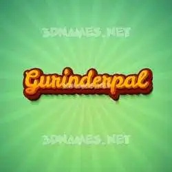gurinderpal in Green Rays style - 3D name wallpaper