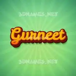 gurneet in Green Rays style - 3D name wallpaper