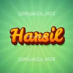 harsil in Green Rays style - 3D name wallpaper