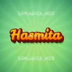 hasmita in Green Rays style - 3D name wallpaper