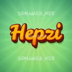 hepzi in Green Rays style - 3D name wallpaper