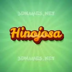 hinojosa in Green Rays style - 3D name wallpaper