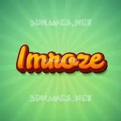 imroze in Green Rays style - 3D name wallpaper